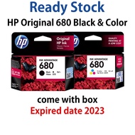 HP 680 Original Black ink & Colour Ink Catridge Combo Pack Single Pack Ready Stock for HP 2135 Print