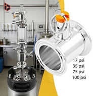 blesiya Ball Convert Lid 304 Stainless Steel PRV Tube for Homebrew Dry Kit Conical Fermenter Accesso