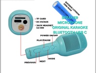 T02 MICROPHONE ORIGINAL BLUETOOTH WIRELESS ADVANCE MIK MIC MIX SPEAKER SPK SPEKER PORTABLE BLUTUT KA