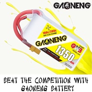 Gaoneng GNB 22.2v 1350mah 100c 6s Lipo Battery with XT60 Plug (2020 series) GNB1350/100-6S