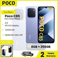 [ใหม่]POCO C85 8GB+256GB ชิปเซ็ตทรงพลัง MediaTek Helio G81-Ultra 50MP กล้อง AI สามตัว