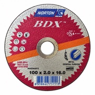 【Ready stock】stock clearance Norton 4" Grinding Disc 100 x 6.0 x 16mm BDX Series