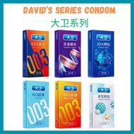 DAVID 52MM - Big Dot / 003 Ultra Thin / Extra Lubricants Condom Kondom Nipis 003 大卫避孕套 大颗粒 003超薄 安全套