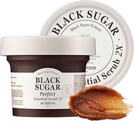 SKINFOOD Black Sugar Perfect Essential Scrub 2X 210g - Facial Exfoliating Massage Scrub w/o Irritati
