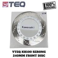 YTEQ KH100 240MM FRONT DISC SILVER STD / SERONG ORI
