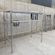 Combination Type Mobile Door Type Foot Stand Foot Stand Galvanized Ladder Type Foot Stand 02QW