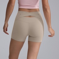 【LASYYOGA】sports Shorts Fitness Women High Waist Peach Buttocks Running Fast Drying Breathable Yoga 