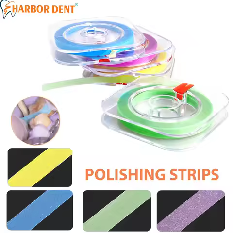 1PC Dental Polishing Strip Roll Resin Teeth Grinding Sanding Shaping 4 Colors Dentisty Teeth Whiteni