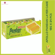APOLLO PANDAN LAYER CAKE/ CHOCOLATE LAYER CAKE 18G X 24 PCS