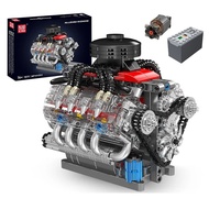 【In Stock & Fast Dispatch】Technic Engine Toys The Motorized LSX454 V8 Engine Building Block Assembly