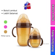 Botol susu Baby Lembut Anti Sedak 𝑴𝒂𝒎𝒂𝑩𝒂𝒃𝒚 Bottle feeding silicone same como tomo comotomo piko belo