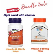 Save Package Now vitamin d3 5000iu 120sg+21st century vitamin c 500mg 110tablets