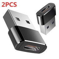 2PCS Charger Adapter For Mobile Phone USB Type-C Adapter Type C USB-C Converter For IOS Laptop Type 