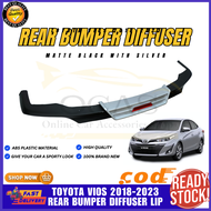 OCAS (2018 2019 2020 2021 2022 2023) TOYOTA VIOS CAR REAR BUMPER DIFFUSER LIP (7172)