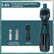 (OAKF) 3.6V Cordless Electric Screwdriver Torque Precision Power Tool with Flashlight Screw Driver B