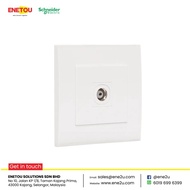 SCHNEIDER VIVACE KB31TV 1 GANG TV-COAXIAL OUTLETS WHITE