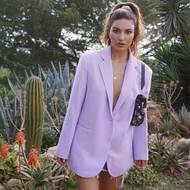 newlooksbkk jkn729 💜💗💛 Blazer บ่าเสริมฟองน้ำอย่างดี มีกระเป๋าล้วงด้านหน้า ซับในในตัว เป็นblazerที่ใส