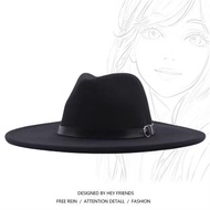 Women Men Wool Vintage Gangster Trilby Felt Fedora Hat caps
