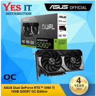 ASUS Dual GeForce RTX5060Ti 16GB GDDR7 OC Edition GRAPHIC CARD (DUAL-RTX5060TI-O16G)