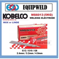 KOBELCO MS6013 WELDING ELECTRODE (5KG)  (G12 2.6MM G10 3.2MM G8 4.0MM) MOX LINDE RB-26 RB26 6013