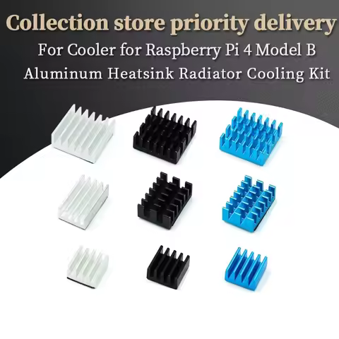 For Raspberry Pi 4 Heat Sink 3pcs Raspberry Pi 4B Aluminum Heatsink Radiator Cooling Kit Cooler for 