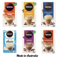 Nescafe Australia Contents 8 And 10 Per Box/Nescafe Australia BEST BEFORE 2024/Nescafe Cappuccino/Cappuccino Decaf/Strong Cappuccino/Nescafe Gold/Milky Bar/Gold Intense