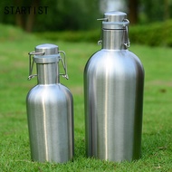 STARTIST Beer Growler Swing Top Hip Flask Home brew Botella Beer Bottle Secure 1L
