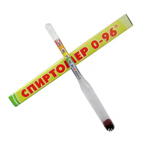 0-96% Glass Alcohol Hydrometer for Beer Wine Mead Kombucha Home Brewing Alcohol Concentration Measur