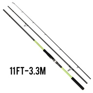 【NYA】10ft/11ft/12ft /13ft 3-section portable MH far throw rod saltwater/freshwater fishing rod spinn