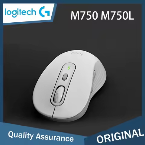 Logitech M750 M750L Universal Mouse Wireless Mouse Silent Mouse Symmetric Mouse White with Logi Bolt
