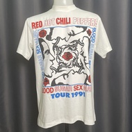 เสื้อวง Red Hot Chili Peppers สไตล์วินเทจ สกรีนหน้าหลัง เสื้อวงดนตรีต่างประเทศ