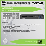 7-STAR* NVR5108XM/8P 4K PoE 8CH NVR with Face Detection Network Video Recorder for Hikvision, CCTV I
