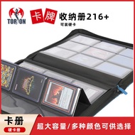 216 Card Slots Large Capacity Hard Card Holder Book Large 9 Grids toploader Card Holder Zipper Bag M