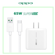 Oppo 65W VOOC Adapter Charger High Speed Type C/Type-C Data Cable Quick Charging