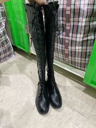 Size 39 long keen Leather boots 黑色過膝長靴