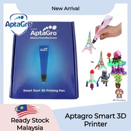 Aptagro Smart 3D Priting Pen | 3D Arts Drawing Learning Pen | Drawing Painting Pens Adjustable Temperature USB Cable PLA