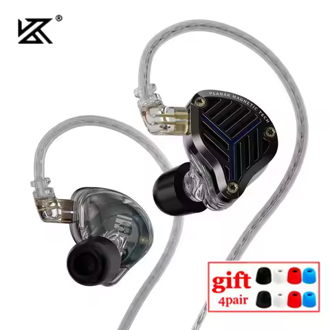 KZ PRX Fourth-Generation Planar Diaphragm Earphones HiFi Bass Earbuds Sport Monitor Headset with Hig