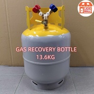 [13.2KG] GAS RECOVERY BOTTLE/TANK/STORE/ REFILL GAS/R134/R410/R22/R404/R407/DOUBLE VALVE/GAS BOTOL K