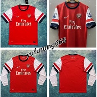 12-13 Arsenal Home Retro Soccer Jersey Football Vintage Sports Jersey Long Sleeve