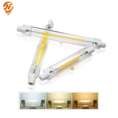 High Power LED R7S Glass Tube COB Bulb Ceramics 110V 220V 78MM 118MM R7s Corn Lamp 5W 10W 20W J78 J1