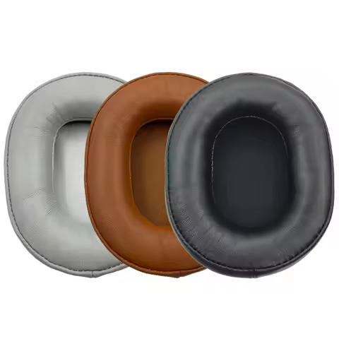 Sheepskin Genuine Leather Memory Foam Ear Pads Cushions for Audio-Technica MSR7 M50X M40X for Sony M