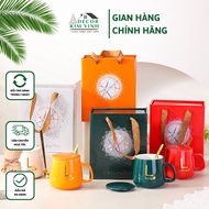 Luxury Ceramic Cup Set QUA07 Decor Kim Vinh as a Valentine's Day Gift, March 8 Gift, Birthday Gift, 