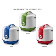 PHILIPS 2 LITER MAGIC COM PHILIPS 2L RICE COOKER/ HD-3119 2 YEAR WARRANTY 400 WATT POWER