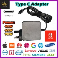 (45W /65W/90W) Type C Charger Power Adapter Chargers TYPE C 65 Watt Laptop Adapter 45w
