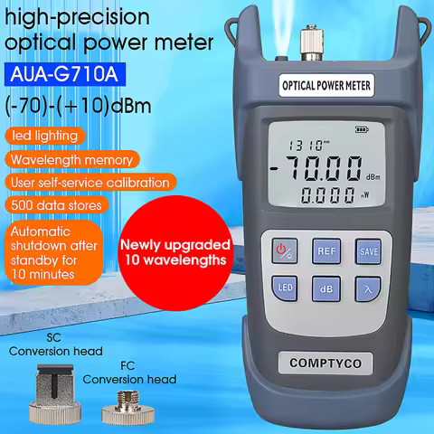 AUA-G710A/G510A FTTH Fiber Optical Power Meter Fiber Optical Cable Tester -70~+10dBm/-50~+26dBm SC/F