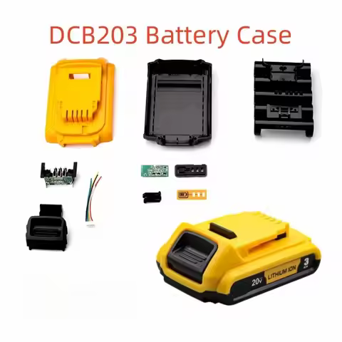 5 Cell 18650 Battery Plastic Case Parts Replacement for Dewalt 20V Max Compact Battery DCB203 DCB201