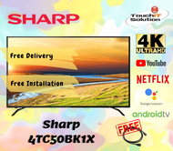 [INSTALLATION] Sharp 50" BK1X 4K UHD 50BK1X Android TV SHP-4TC50BK1X (1-13 days delivery)