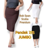 SPAN SCUBA MIDI SKIRT/ SPAN SKIRT 7/8 PREMIUM