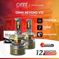Lampu Kereta OMNI BEYOND V13 Series Car LED Headlight - H1 H3 H4 H7 H8/9/11 9005 9006 Bulb