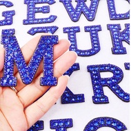 1pc A-Z Letter, Bright Color, Exquisite, Custom Name, Hand-Stitched Patch, Adhesive Backing, Badge, 